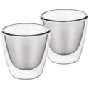 Szklanki termiczne z podwójną ścianką do kawy espresso 90ml 2 sztuki ORION 124377