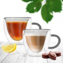 Szklanki termiczne z podwójną ścianką do kawy i herbaty 280ml 2-ele ORION 129491