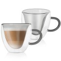 Szklanki termiczne z podwójną ścianką do kawy i herbaty 280ml 2-ele ORION 129491