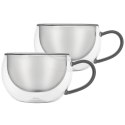 Szklanki termiczne z podwójną ścianką do kawy i herbaty 300ml 2-ele ORION 129492