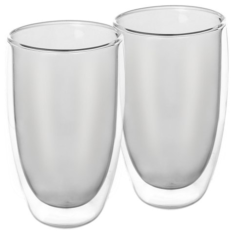 Szklanki termiczne z podwójną ścianką do kawy latte 460ml 2 sztuki ORION 124379
