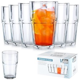 Szklanki wysokie do drinków 325ml 6 sztuk zestaw szklanek komplet VILDE 139616