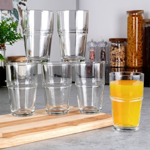 Szklanki wysokie do drinków 325ml 6 sztuk zestaw szklanek komplet VILDE 139616