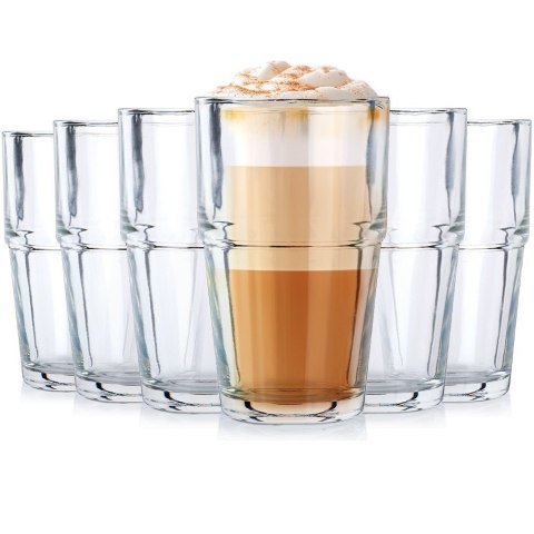 Szklanki wysokie do drinków 325ml 6 sztuk zestaw szklanek komplet VILDE 139616