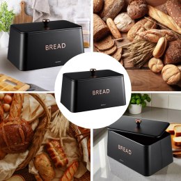 Chlebak, pojemnik na pieczywo, KINGHOFF KH-1949 Czarny