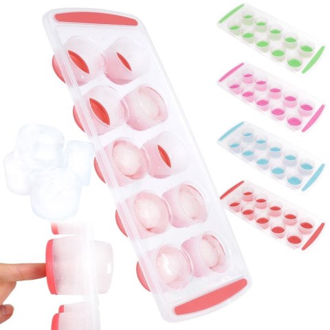 Foremka forma do kostek lodu silikonowa pojemnik na lód duże kostki mix EXCELLENT HOUSEWARE 259145