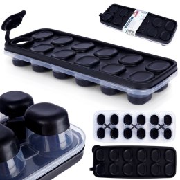 Forma do 12 kostek lodu z pokrywką na lód kostki foremka 25 cm VILDE 259296