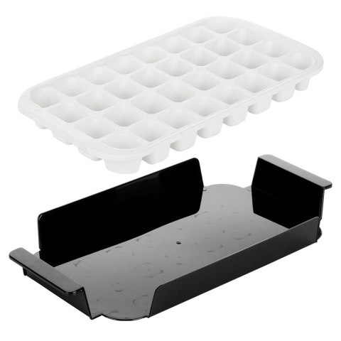 Forma do kostek lodu silikonowa z tacką pojemnik na lód kostki 33x18cm EXCELLENT HOUSEWARE 259091