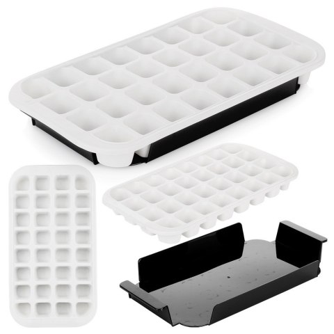 Forma do kostek lodu silikonowa z tacką pojemnik na lód kostki 33x18cm EXCELLENT HOUSEWARE 259091