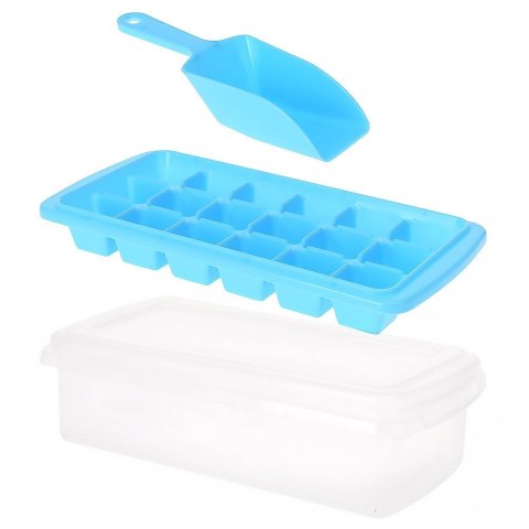Forma foremka do 18 KOSTEK LODU pojemnik i łopatka na lód kostki EXCELLENT HOUSEWARE 259173