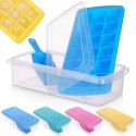Forma foremka do kostek lodu z pokrywką pojemnik i łopatka na lód kostki EXCELLENT HOUSEWARE 122210