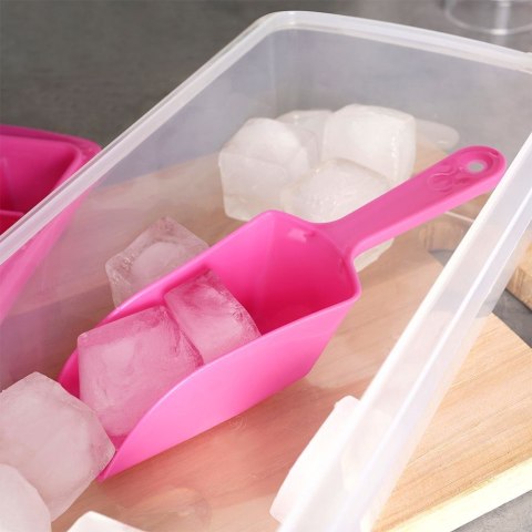 Forma foremka do kostek lodu z pokrywką pojemnik i łopatka na lód kostki EXCELLENT HOUSEWARE 122210