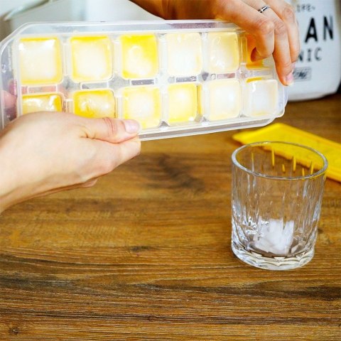 Forma na lód kostki lodu silikonowa pojemnik foremka 12 kostek EXCELLENT HOUSEWARE 259174