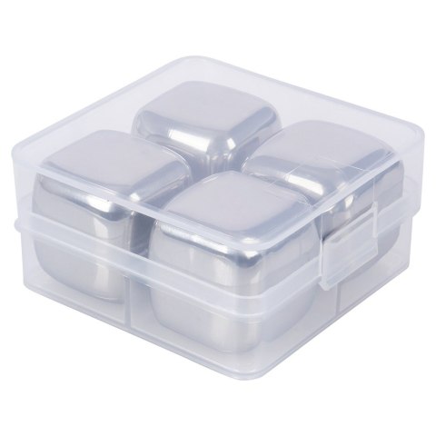 Kostki lodu lodowe stalowe wielorazowe do chłodzenia drinków napojów EXCELLENT HOUSEWARE 259365