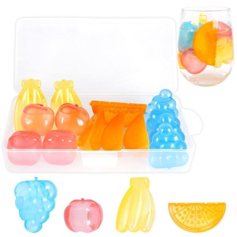 Kostki lodu lodowe wielorazowe do chłodzenia drinków napojów 14 sztuk EXCELLENT HOUSEWARE 259148