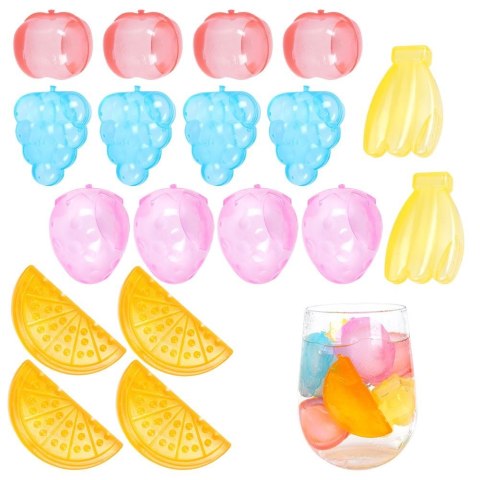 Kostki lodu lodowe wielorazowe do chłodzenia drinków napojów 18 sztuk EXCELLENT HOUSEWARE 259147