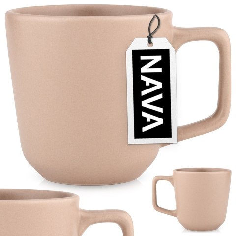 Kubek ceramiczny do kawy herbaty beżowy SOHO 400 ml NAVA 10-099-277
