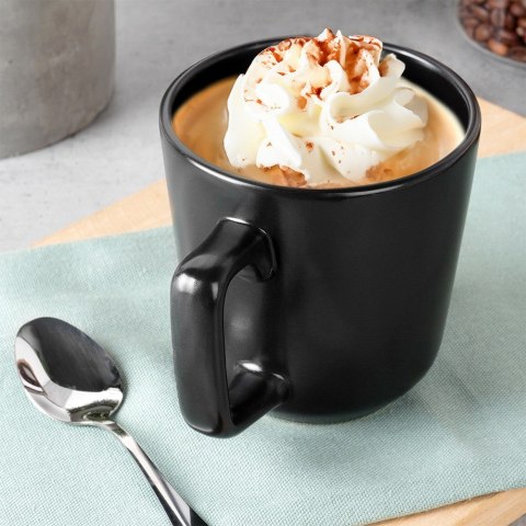 Kubek ceramiczny do kawy herbaty czarny SOHO 400 ml NAVA 10-099-287