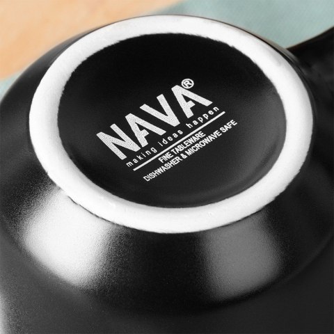 Kubek ceramiczny do kawy herbaty czarny SOHO 400 ml NAVA 10-099-287