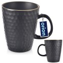 Kubek ceramiczny do kawy herbaty czarny TEA TIME duży 420 ml ORION 112185