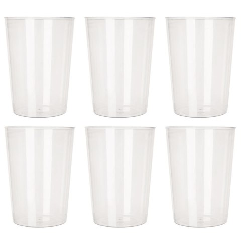 Kubek plastikowy 500 ml zestaw kubki 6 sztuk EXCELLENT HOUSEWARE 410129