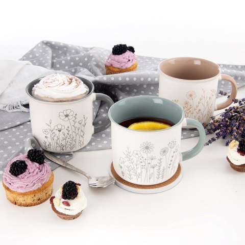 Kubek porcelanowy do kawy herbaty 400 ml biały ORION 129641