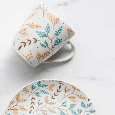 Kubek porcelanowy do kawy herbaty LYDIA 370 ml NAVA 10-099-346