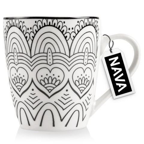 Kubek porcelanowy do kawy herbaty MAYA 370 ml NAVA 10-099-356