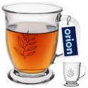 Kubek szklany do herbaty kawy napojów duży 450 ml ORION 128859