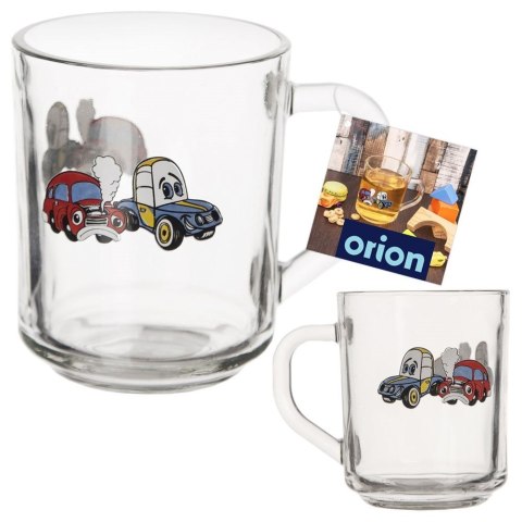 Kubek szklany z uchem do herbaty soku lemoniady kakao AUTO 230 ml ORION 129459
