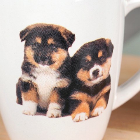Kubki ceramiczne do kawy herbaty psy 220 ml zestaw kubków 3 sztuki EXCELLENT HOUSEWARE 139700