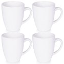 Kubki porcelanowe do kawy herbaty białe 220 ml zestaw kubków 4 sztuki EXCELLENT HOUSEWARE 139359