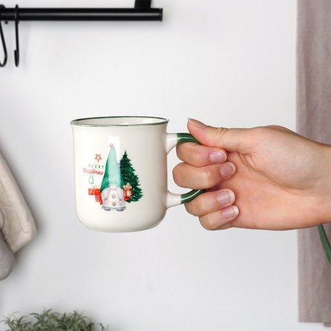 Kubki porcelanowe do kawy herbaty świąteczne 200 ml zestaw kubków 4 sztuki SIAKI COLLECTION 139702