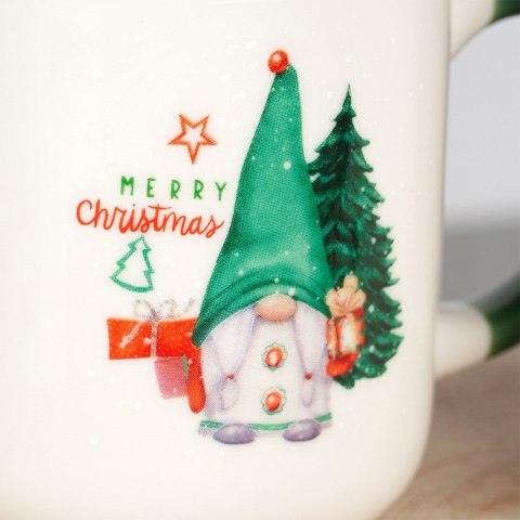 Kubki porcelanowe do kawy herbaty świąteczne 200 ml zestaw kubków 4 sztuki SIAKI COLLECTION 139702