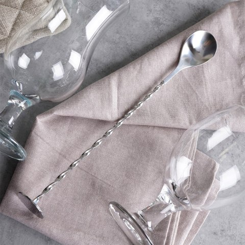 Łyżka barmańska długa do drinków koktajli stalowa 28 cm EXCELLENT HOUSEWARE 259342