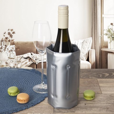 Pokrowiec chłodzący na wino butelkę wina do butelek cooler srebrny ORION 780129
