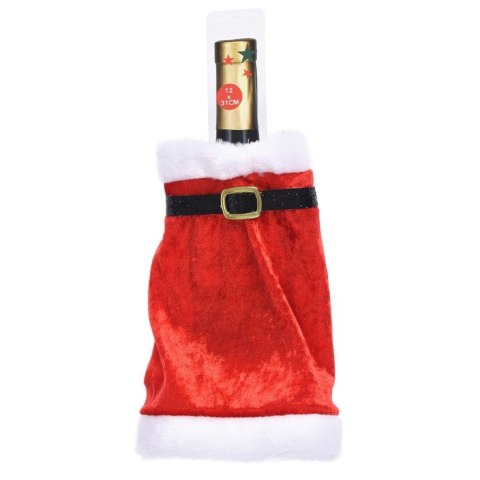 Pokrowiec na wino butelkę wina do butelek świąteczny Mikołaj ORION 839005