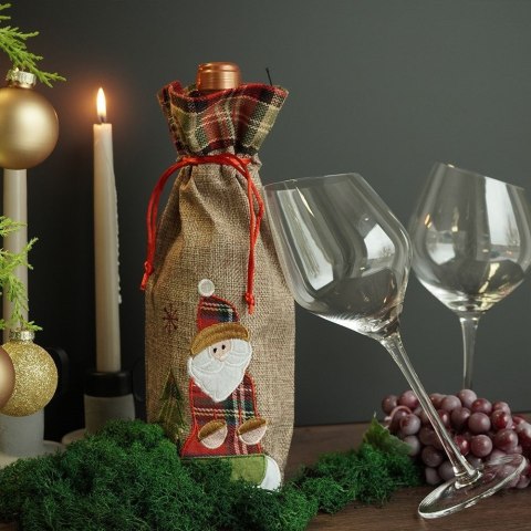Pokrowiec świąteczny na wino butelkę wina butelki do butelek HOME STYLING COLLECTION 839006