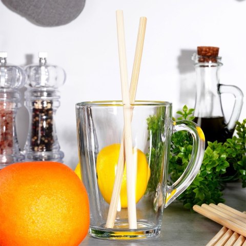 Słomki do picia drinków napojów bambusowe wielorazowe 20 szt VILDE 259669