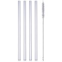 Słomki szklane do picia napojów drinków z czyścikiem rurki 4 szt ALPINA 259279