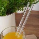 Słomki szklane do picia napojów drinków z czyścikiem rurki 4 szt ALPINA 259279