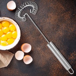 Trzepaczka do ubijania jajek piany ubijaczka stalowa spiralna 26 cm ORION 141044