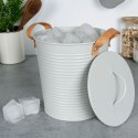 Wiaderko do lodu na lód metalowe szare cooler 3,3L HOME STYLING COLLECTION 259293