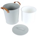 Wiaderko do lodu na lód metalowe szare cooler 3,3L HOME STYLING COLLECTION 259293