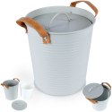 Wiaderko do lodu na lód metalowe szare cooler 3,3L HOME STYLING COLLECTION 259293