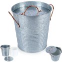 Wiaderko do lodu na lód metalowe wiadro cooler 3,3L HOME STYLING COLLECTION 259295