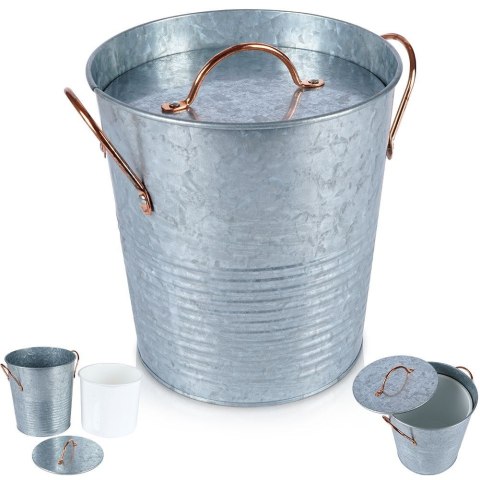Wiaderko do lodu na lód metalowe wiadro cooler 3,3L HOME STYLING COLLECTION 259295