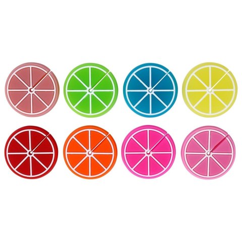 Znaczniki na szklanki kieliszki silikonowe owoce 8 SZT do szklanek EXCELLENT HOUSEWARE 259400