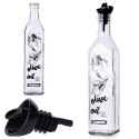 Butelka na oliwę ocet do oliwy octu szklana pojemnik dozownik 500 ml VILDE 259359-T