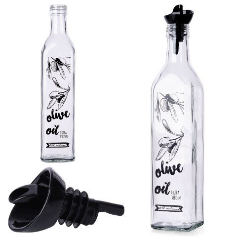 Butelka na oliwę ocet do oliwy octu szklana pojemnik dozownik 500 ml VILDE 259359-T